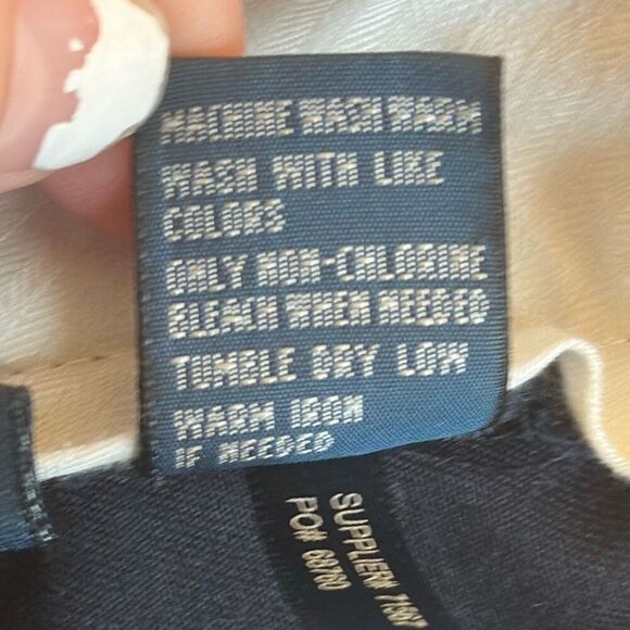 Vintage Polo by Ralph Lauren Preston Pant size 31/30 100% Cotton Navy Blue - Picture 10 of 10